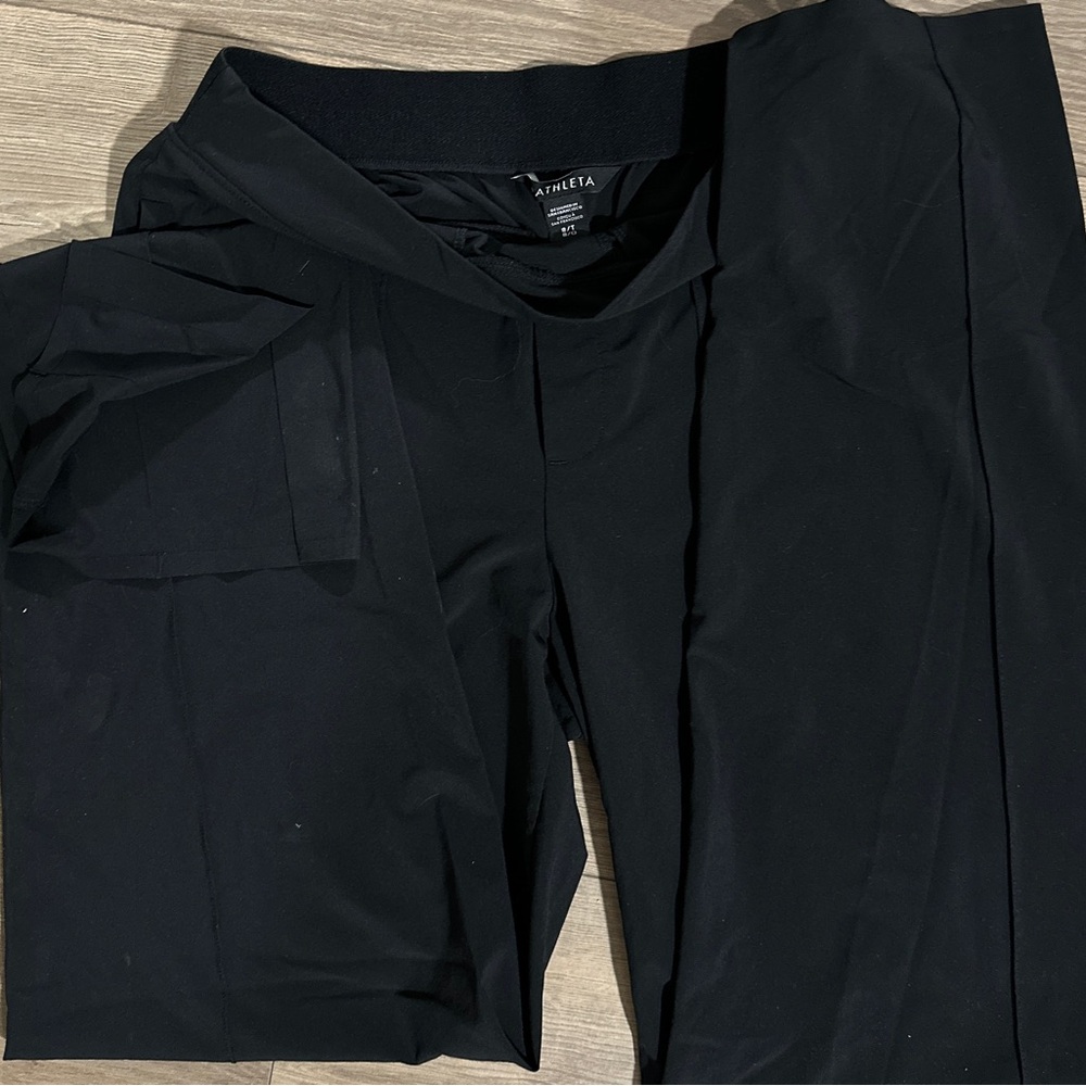 Athleta Women's Black Straight Leg Pants
